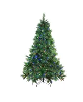 Northlight 6.5' Pre-Lit Denali Mixed Pine Artificial Christmas Tree - Dual Led Lights