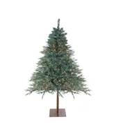 Northlight 7.5' Pre-Lit Fairbanks Alpine Artificial Christmas Tree - Clear Lights