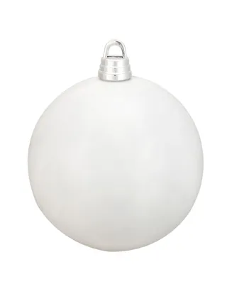 Northlight Winter White Shatterproof Shiny Christmas Ball Ornament 12" 300mm