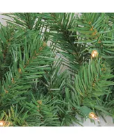 Northlight 4-Piece Artificial Winter Spruce Christmas Tree Wreath and Garland Set - Clear Lights