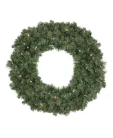 Northlight 24" Pre-Lit Led Canadian Pine Artificial Christmas Wreath - Clear Lights