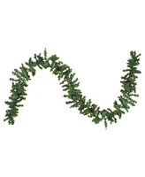 Northlight 9' x 8" Pre-Lit Canadian Pine Artificial Christmas Garland - Clear Lights