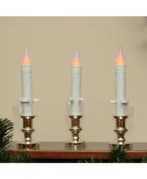 Northlight Set of 3 Battery Operated Led Flickering Window Christmas Candle Lamps 8.5"