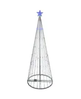 Northlight 9' Multi-Color Led Lighted Show Cone Christmas Tree Outdoor Decoration