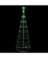 Northlight 9' Green Led Lighted Show Cone Christmas Tree Oudoor Decoration