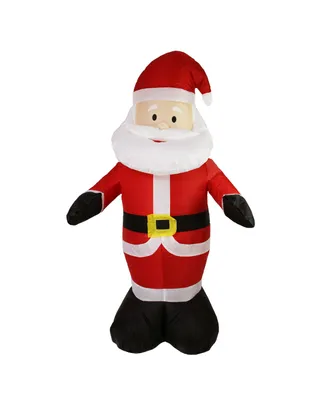 Northlight 4' Inflatable Lighted Santa Claus Christmas Outdoor Decoration