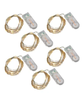 Lumabase Battery Operated Fairy String Lights, Set of 6