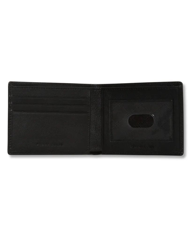 Perry Ellis Portfolio Men's Leather Super Slimfold Wallet