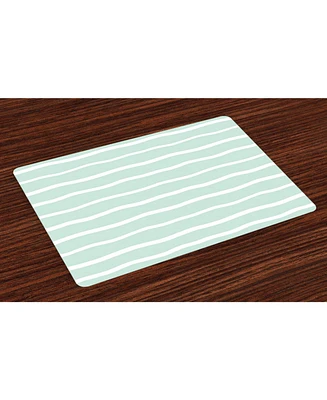 Ambesonne Mint Place Mats