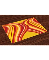 Ambesonne Retro Place Mats, Set of 4