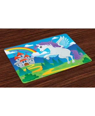 Ambesonne Fantasy Place Mats, Set of 4