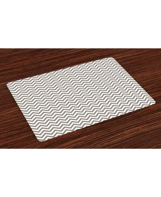 Ambesonne Chevron Place Mats, Set of 4