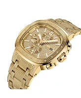 Jbw Men's Diamond (1/5 ct. t.w.) Watch in 18k Gold-plated Stainless-steel Watch 48mm