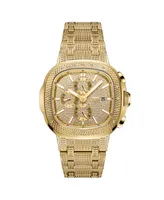 Jbw Men's Diamond (1/5 ct. t.w.) Watch in 18k Gold-plated Stainless-steel Watch 48mm