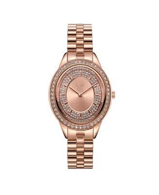Jbw Women's Bellini Diamond (1/8 ct. t.w.) Watch in 18k Rose Gold-plated Stainless-steel Watch 30 Mm