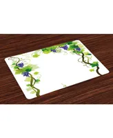 Ambesonne Vineyard Place Mats, Set of 4