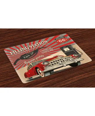 Ambesonne Cars Place Mats, Set of 4