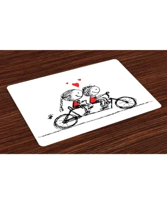 Ambesonne Bicycle Place Mats