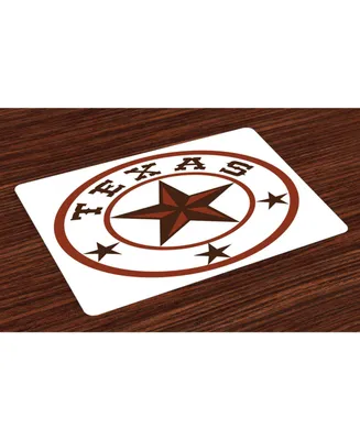 Ambesonne Texas Star Place Mats