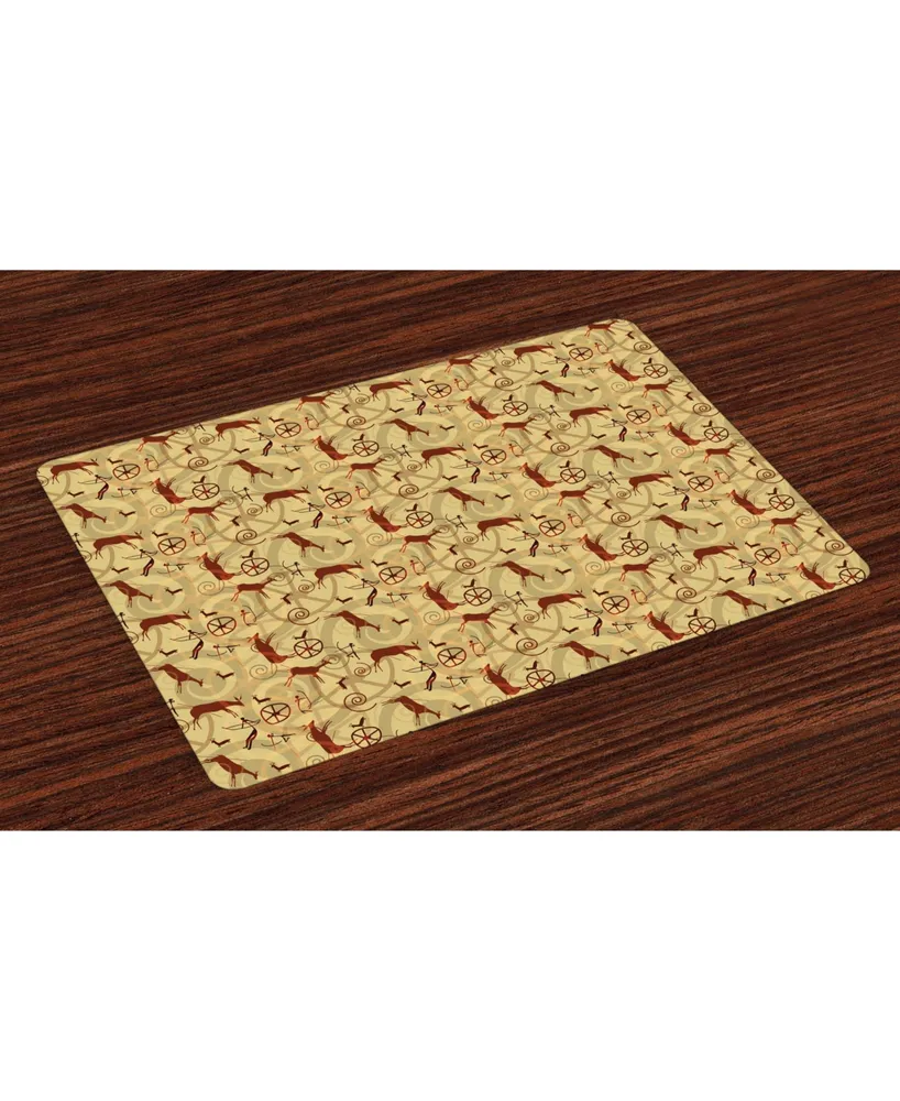 Ambesonne Southwestern Place Mats, Set of 4