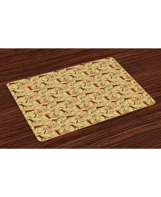 Ambesonne Southwestern Place Mats, Set of 4