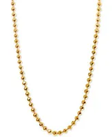 Alex Woo Beaded Ball Chain Necklaces In 14k Gold