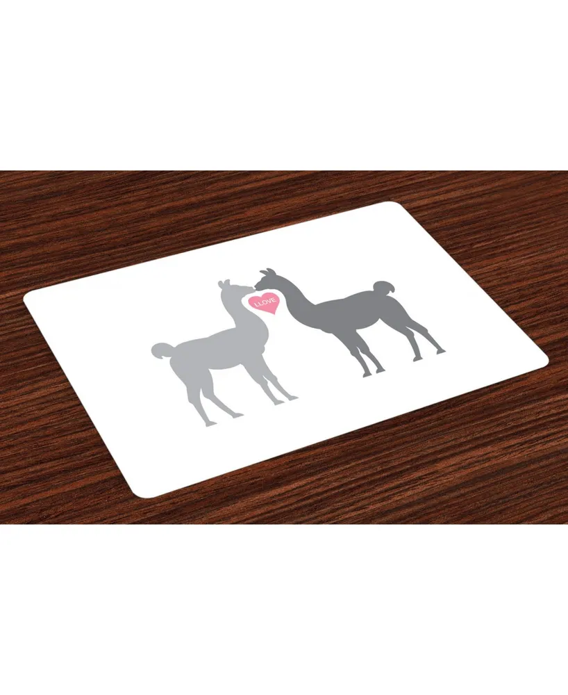 Ambesonne Llama Place Mats