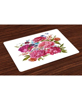 Ambesonne Shabby Flora Place Mats, Set of 4