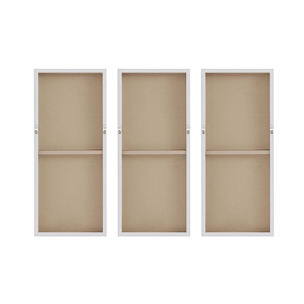 Madison Park Sandy Forest 3-Pc. Gel/Foil-Embellished Canvas Print Set
