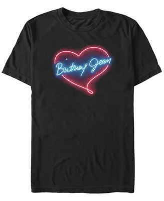 Fifth Sun Britney Spears Men's Neon Jean Logo Short Sleeve T-Shirt