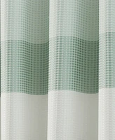 Spa 251 Ombre Waffle Striped Shower Curtain, 70" x 72"