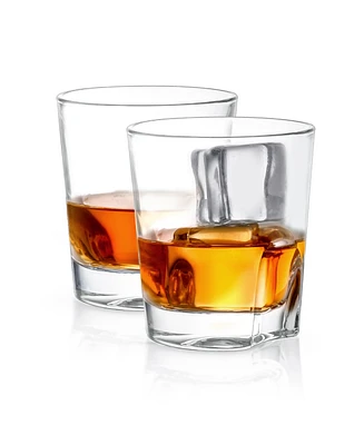 JoyJolt Carina Old Fashioned Whiskey Glasses Set of 2