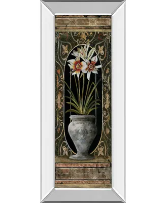 Classy Art Blanco Botanical Ii by Douglas Mirror Framed Print Wall Art, 18" x 42"