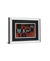 Classy Art Wine Selection Iii by Daphane Brissonet Mirror Framed Print Wall Art, 34" x 40"
