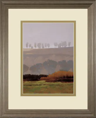 Classy Art Trees Above The River by M. Bohne Framed Print Wall Art, 34" x 40"