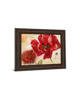 Classy Art Passion For Poppies Ii by Nan Framed Print Wall Art, 22" x 26"