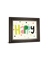 Classy Art Happy by Sophie Ledesma Framed Print Wall Art, 22" x 26"