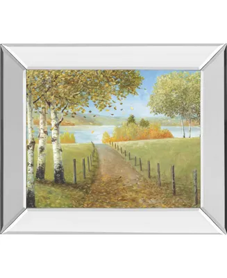 Classy Art Rural Route I by A. Fisk Mirror Framed Print Wall Art, 22" x 26"