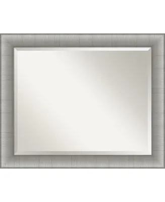 Amanti Art Elegant Brushed Framed Bathroom Vanity Wall Mirror