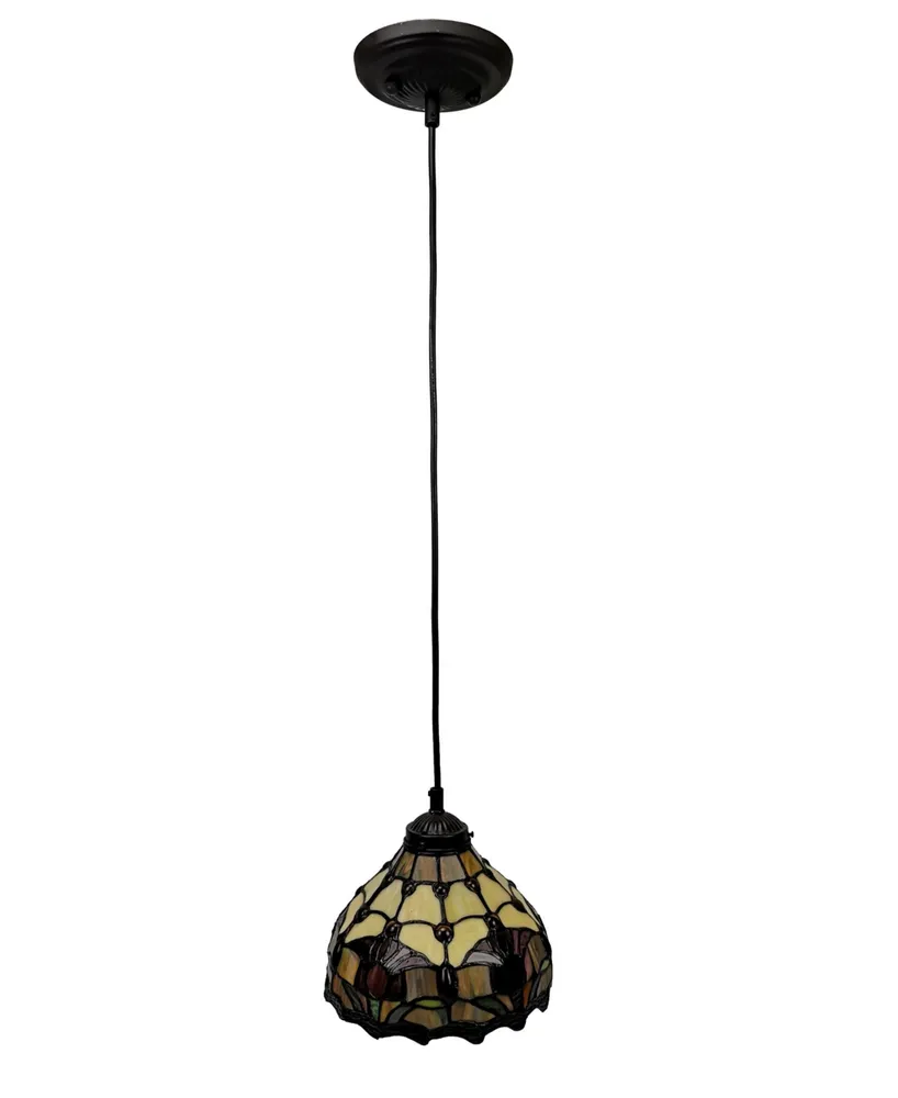 Amora Lighting Tiffany Style Tulips Hanging Lamp