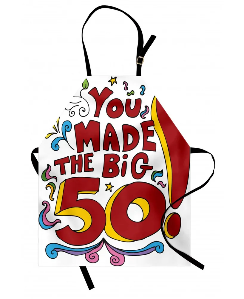 Ambesonne 50th Birthday Apron