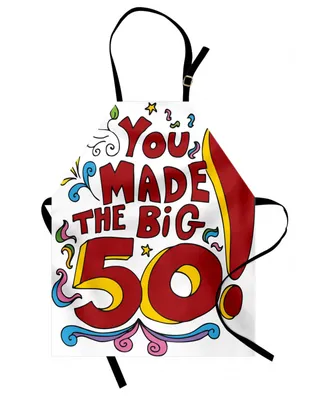 Ambesonne 50th Birthday Apron