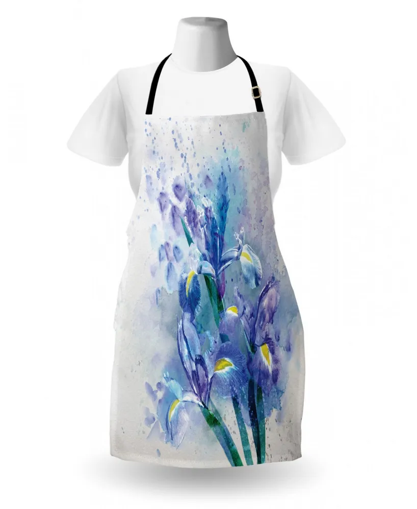 Ambesonne Watercolor Flower Apron