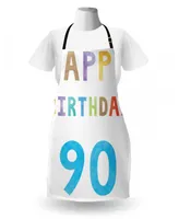 Ambesonne 90th Birthday Apron