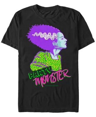 Universal Monsters Men's Bride of Frankenstein Party Monster Short Sleeve T-Shirt