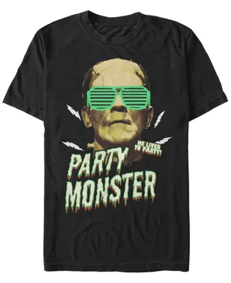 Universal Monsters Men's Frankenstein Party Monster Short Sleeve T-Shirt