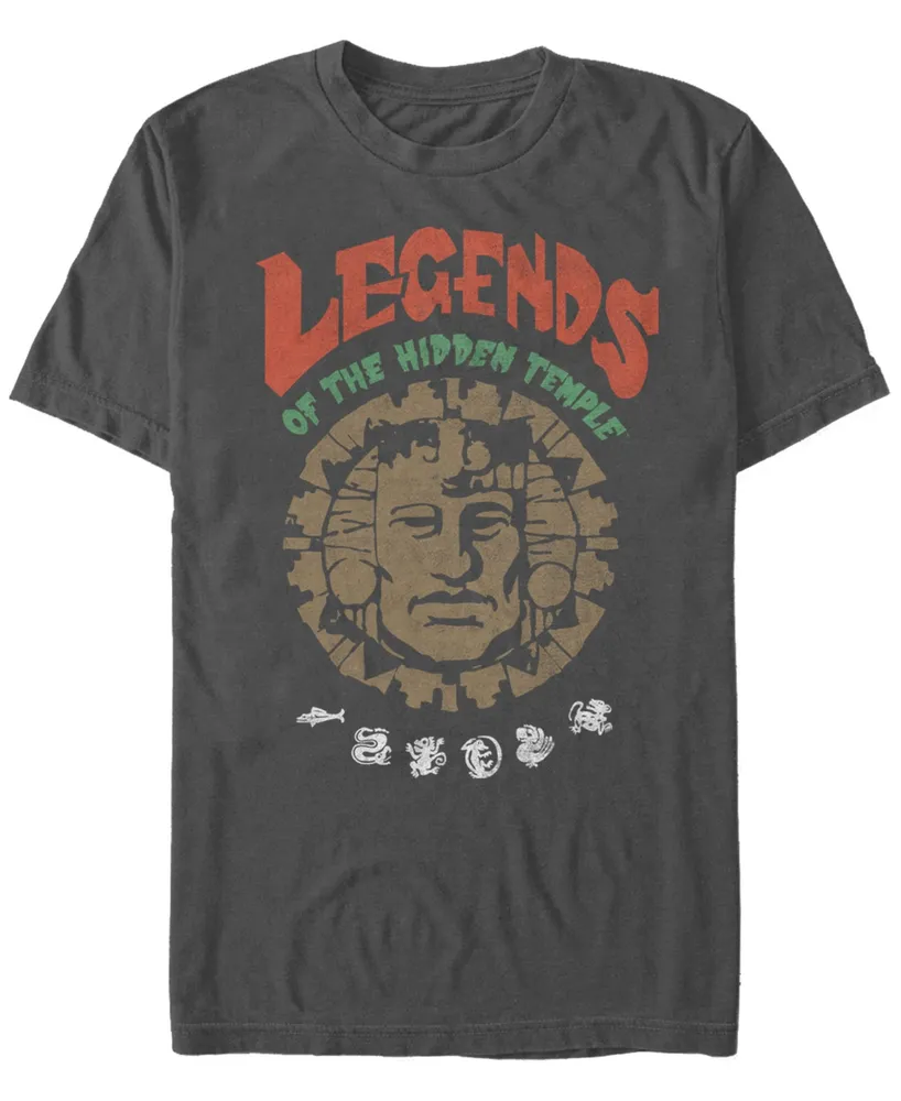 Nickelodeon Men's Legends of the Hidden Temple Big Face Logo Short Sleeve T-Shirt