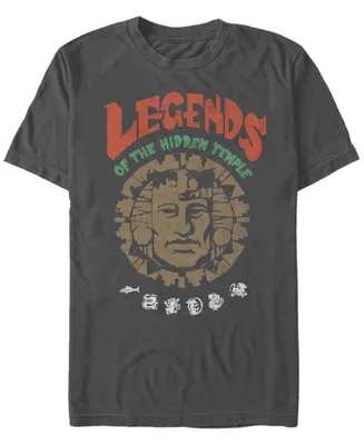 Nickelodeon Men's Legends of the Hidden Temple Big Face Logo Short Sleeve T-Shirt