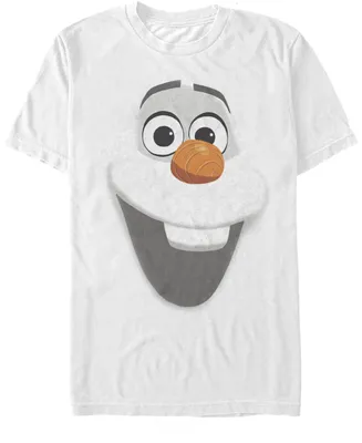 Disney Men's Frozen Olaf Big Face Costume Short Sleeve T-Shirt