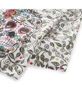 Fiesta Skull & Vine Kitchen Towel, Set of 2 - Multi